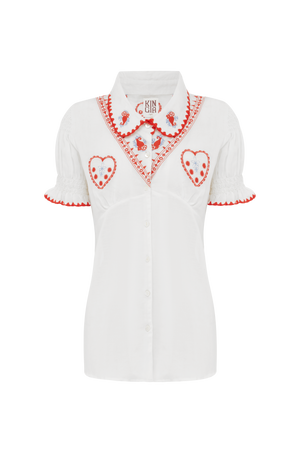 
                  
                    MINNIE EMBROIDERED HEART BLOUSE
                  
                