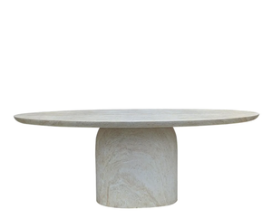 
                  
                    BAJA TRAVERTINE DINING TABLE
                  
                